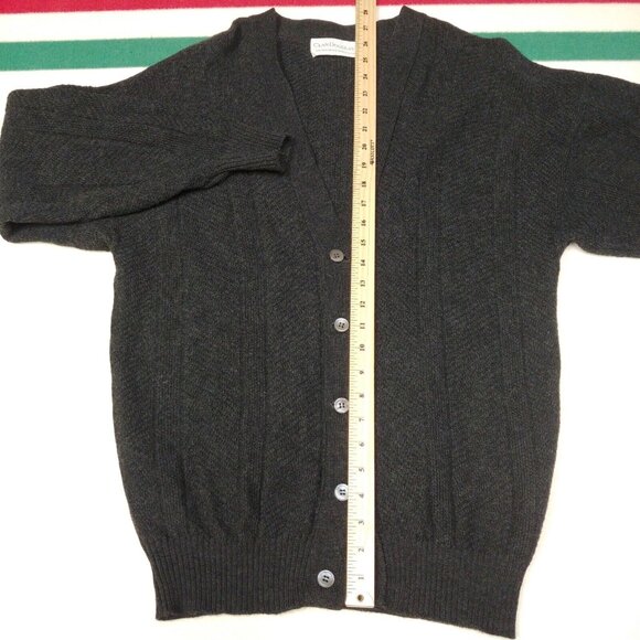 Vintage Made in Scotland Merino Wool Cardigan - Picture 6 of 7